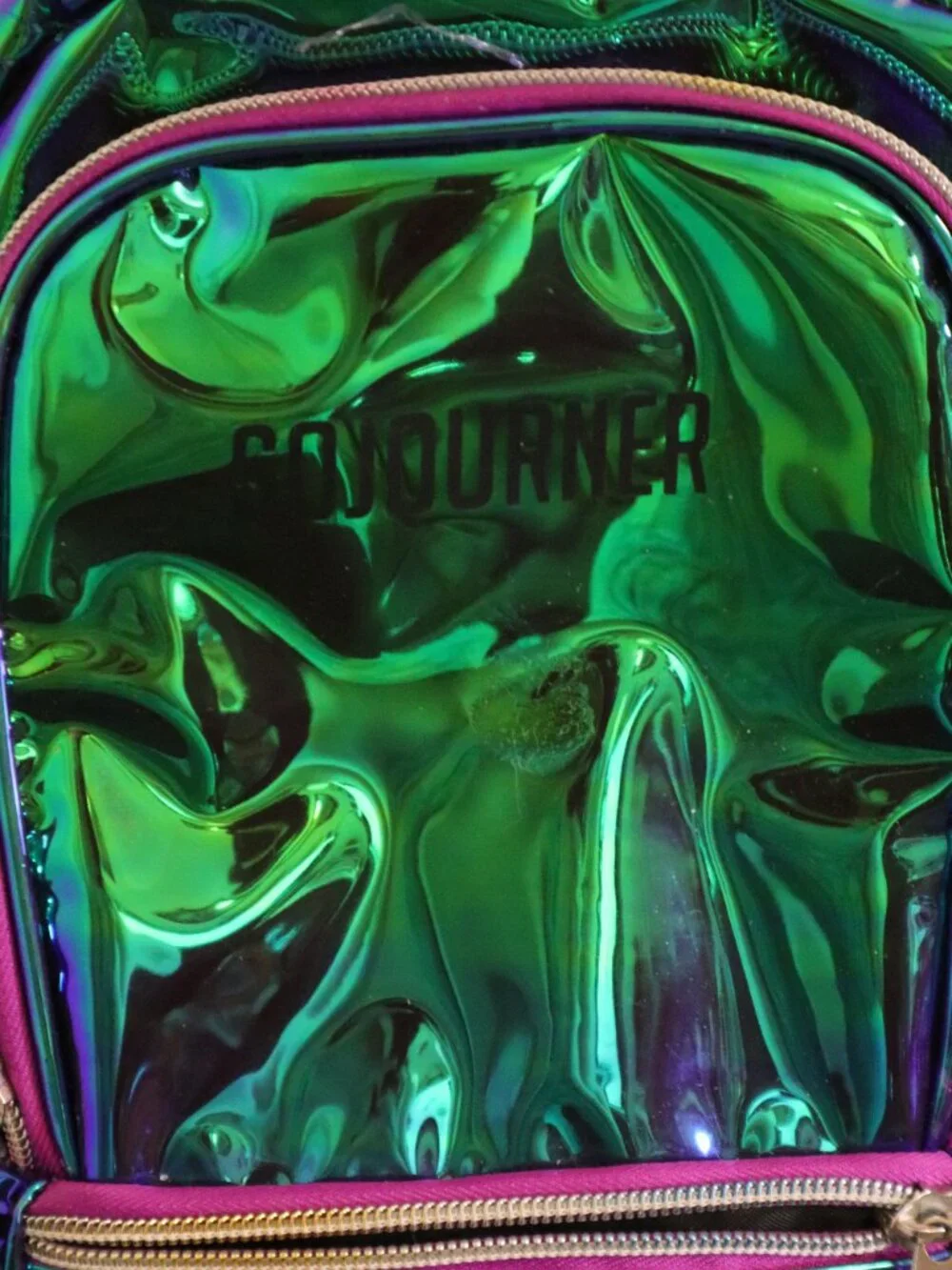 Sojourner Backpack Rave Hydration Pack Holographic Green Pink 2 Liter OS Bag